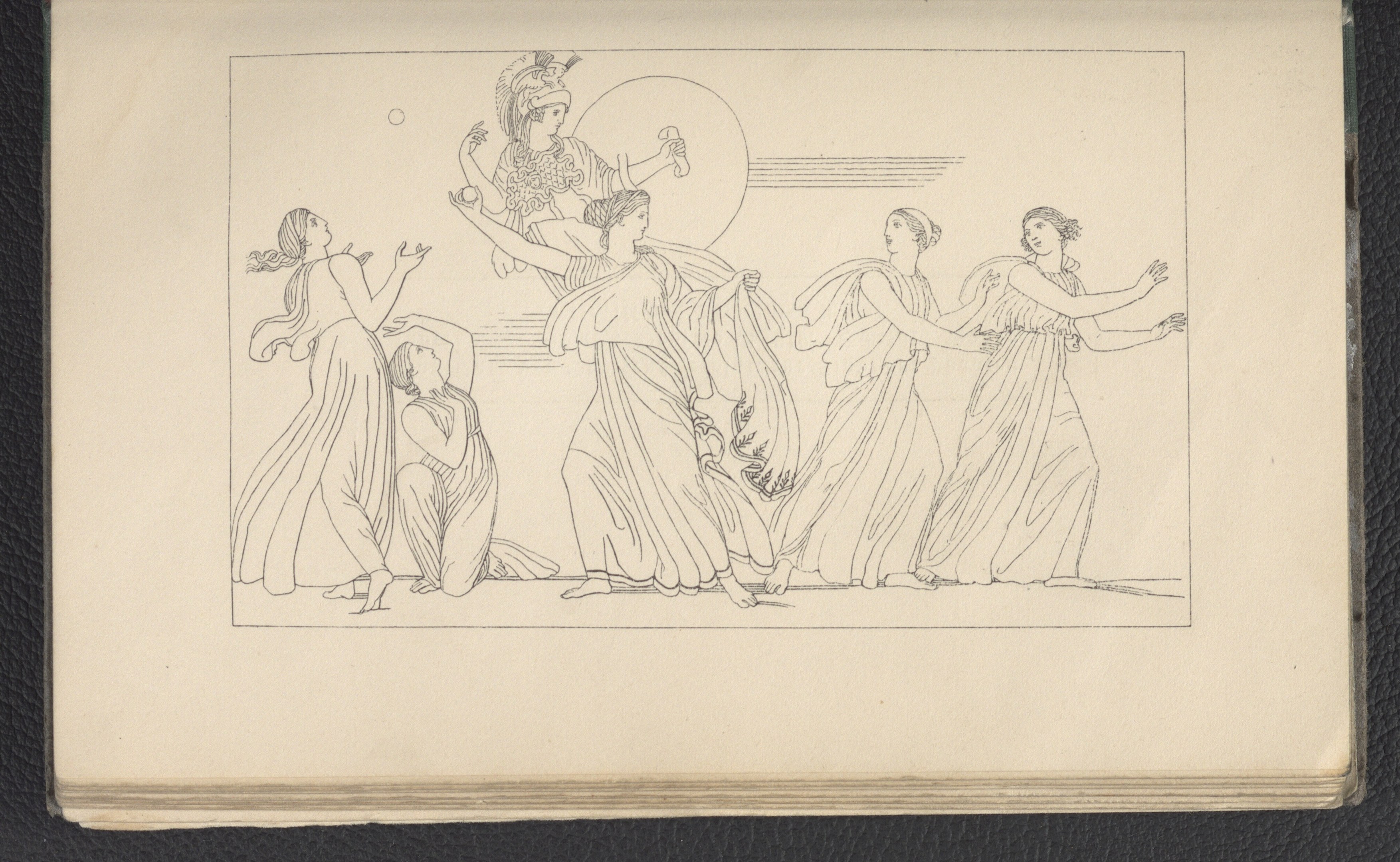 Ein Buchumschlag mit einer farbenfrohen Illustration einer Gruppe tanzender Frauen